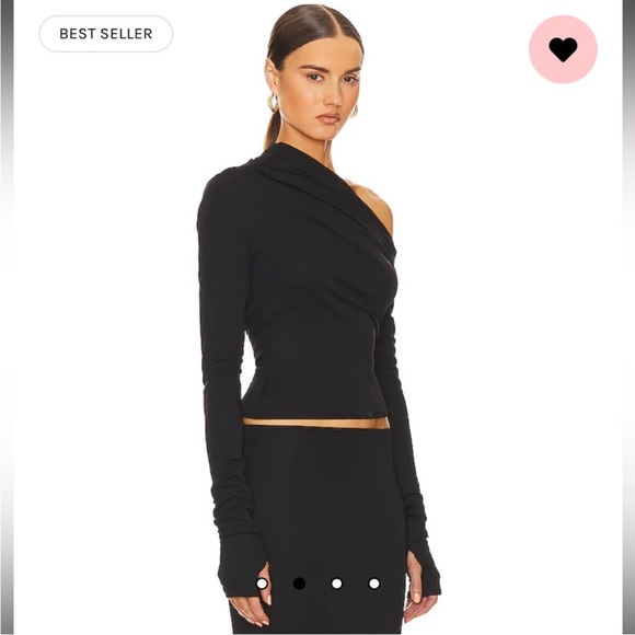 NWT helsa black off shoulder top - small - Picture 6 of 10